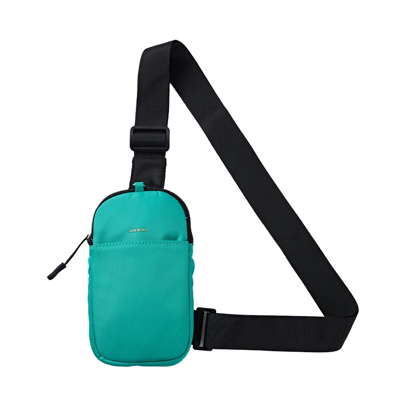 Korean Fashion Large Capacity Oxford Cloth Single Shoulder Sling Bag Lightweight Outdoor Sports Mobile Phone Promotional Zipper