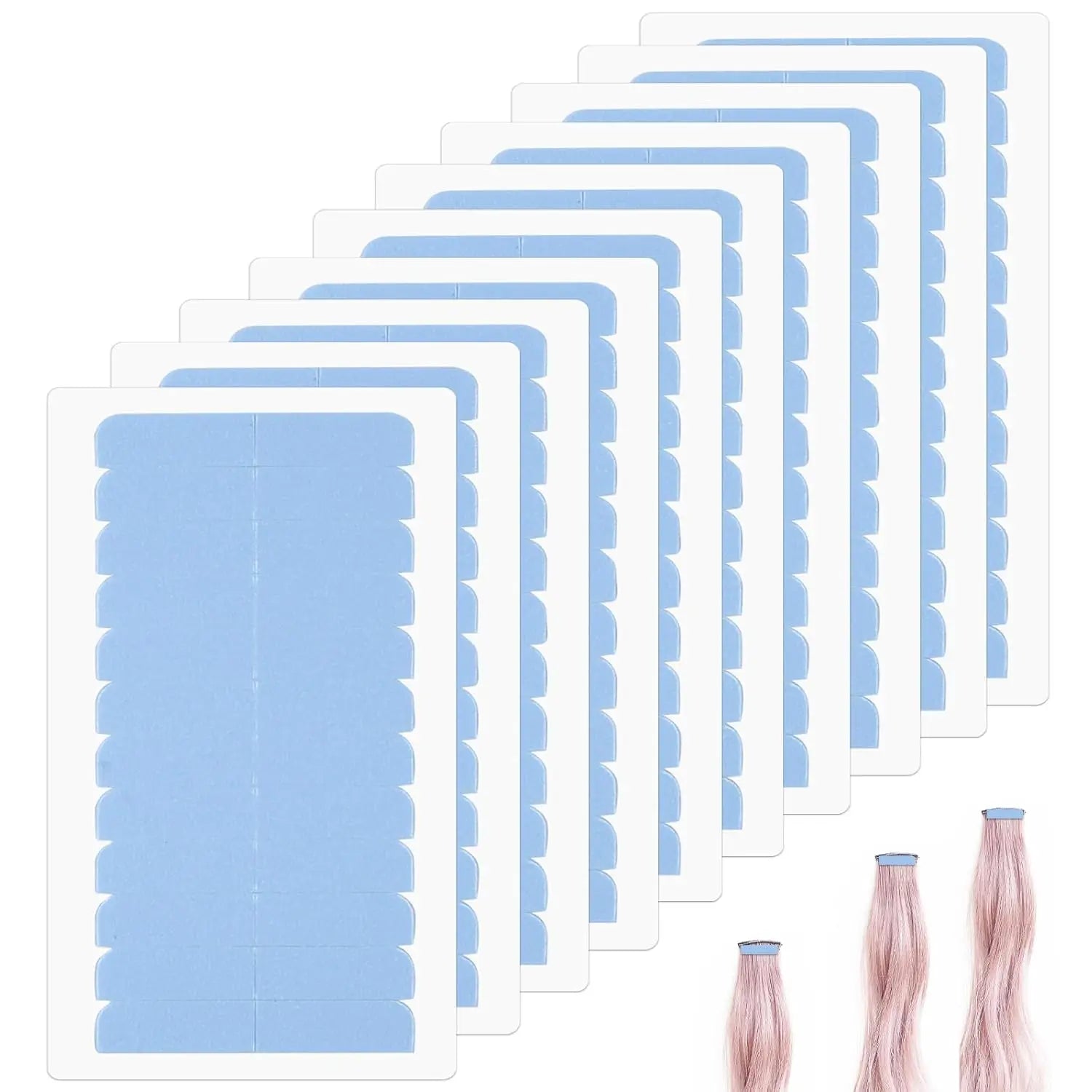 Hairpiece Wig Tape 36pcs Double Sided Adhesive Tape for Toupee Lace Front Wig Strong Hold Waterproof Strips
