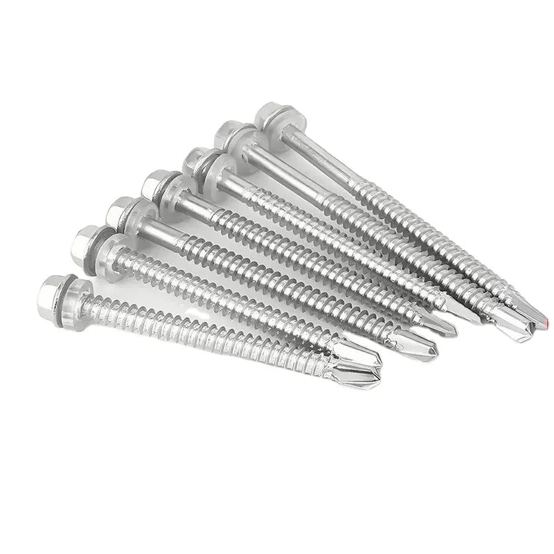 410 Stainless Steel Hexagon Head Self Drilling ScrewsSelf Tapping Screws for Metal Roofing Corrugated Sheet s