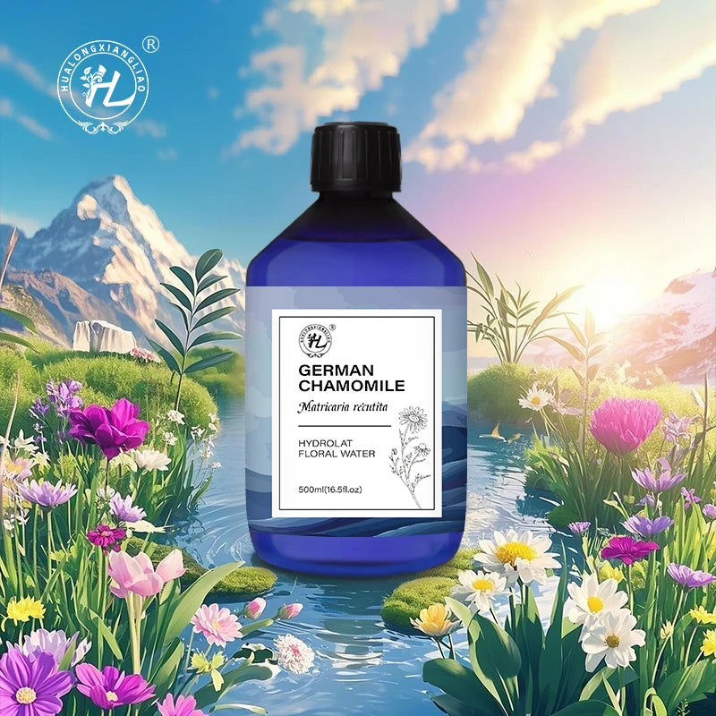 German Chamomile Hydrolat - Hydrosol for Skin Diffuser  - 100% Pure Natural Flower Water Premium Grade | OEM 500mL