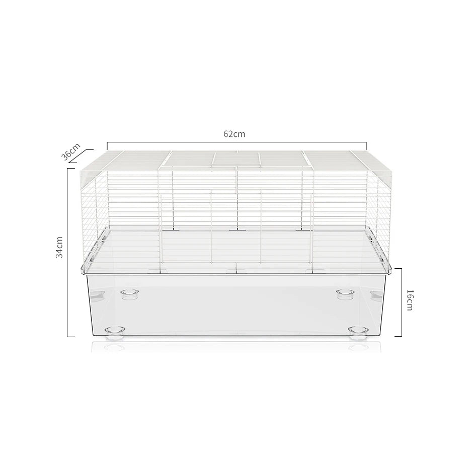 Best-selling Fully Transparent Sturdy Eco-friendly PET Material Large Hamster Cage MegaBDM