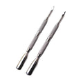Double Sided Stainless Steel Nail Cuticle Pusher Manicure Tool for Cuticle Removal and Dead Skin Pusher