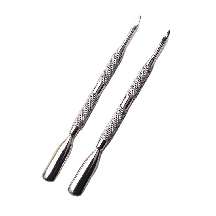 Double Sided Stainless Steel Nail Cuticle Pusher Manicure Tool for Cuticle Removal and Dead Skin Pusher