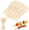 Durable 9/12/15cm Chinese Rectangular Bamboo Flat Skewer for BBQ Kebab