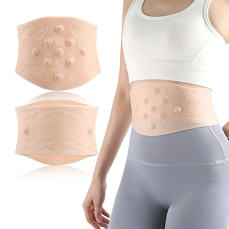 Melenlt Magnetic Massage Belly Support Magnetic Therapy Lumbar Waist Bandage Back Waist Belt MegaBDM