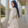 YXD078 Cape design Premium 2026 Fall Winter Soft Loose Long Dress Modest Customizable Eid Factory Price Wholesale