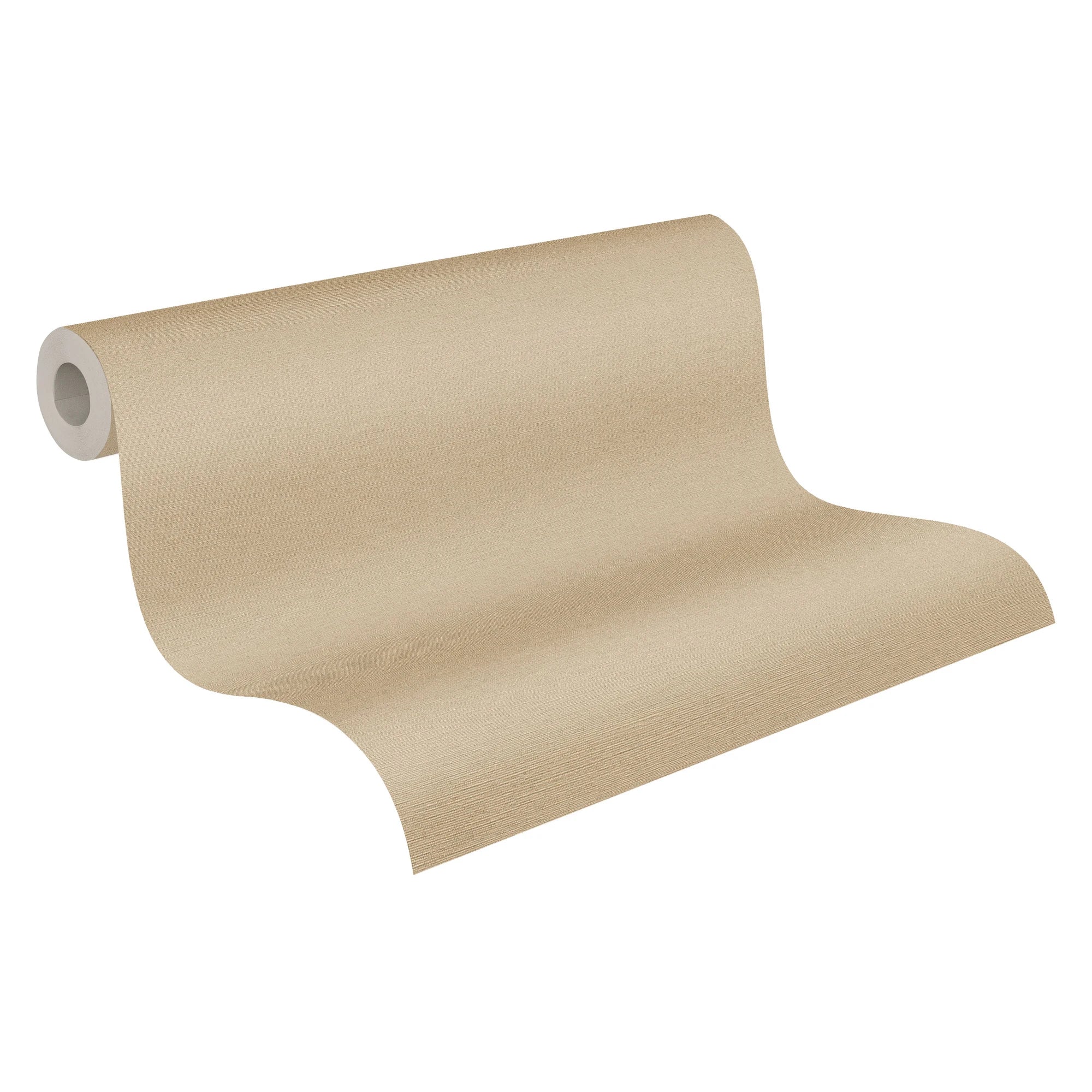 Made in Germany - Pre-Pasted Wallpaper Rolls Plain Colour Brown - Non Woven Vinyl - Wallpaper Pre-glued - 1005 x 053 m