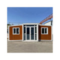 Granny Flat Wood-Grain 40 Ft Expandable Container House 20 Ft Prefab Mobile Villa Home Steel Bedroom Toilet Office Building