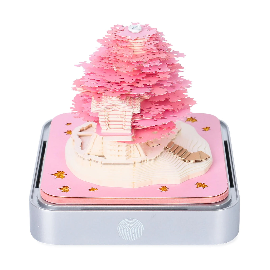 Creative Christmas Gift Weekly Calendar 2026 Paper Block 3D Treehouse Memo Pad Note Cube With Retail Gift Box