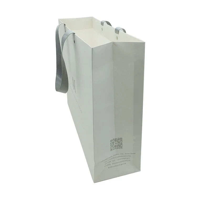 Custom Printed Logo Shopping Paper Bag Art Paper for Shampoo Skin Care False Eyelashes Lipstick Offset Printing Surface Handling