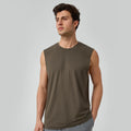 Men Loose Fit Modal Tank Tops Cool Feeling Breathable Sleeveless Shirts Gym Running Workout Sports Vest