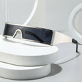 Custom Logo 2025 Trendy Vintage Small Frame Y2k Sun Glasses UV400 Alloy Punk One Piece Lens Sunglasses