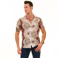 OEM/ODM Fashion Organic Cotton Poly Men Wear Shirt Design Hawaiian Vacation Beach Shirt with Short Sleeve Shirt Made in Turkey