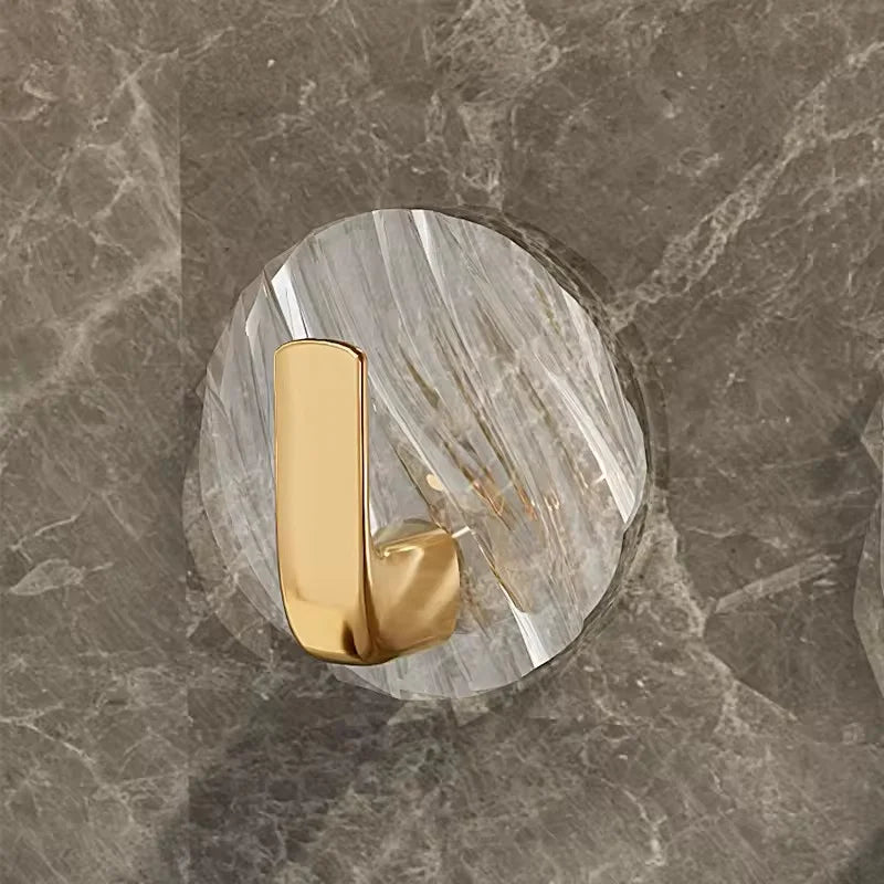 Luxury Hanging Wall Bathroom Dormitory Hooks Acrylic Transparent Hook Plastic Hooks