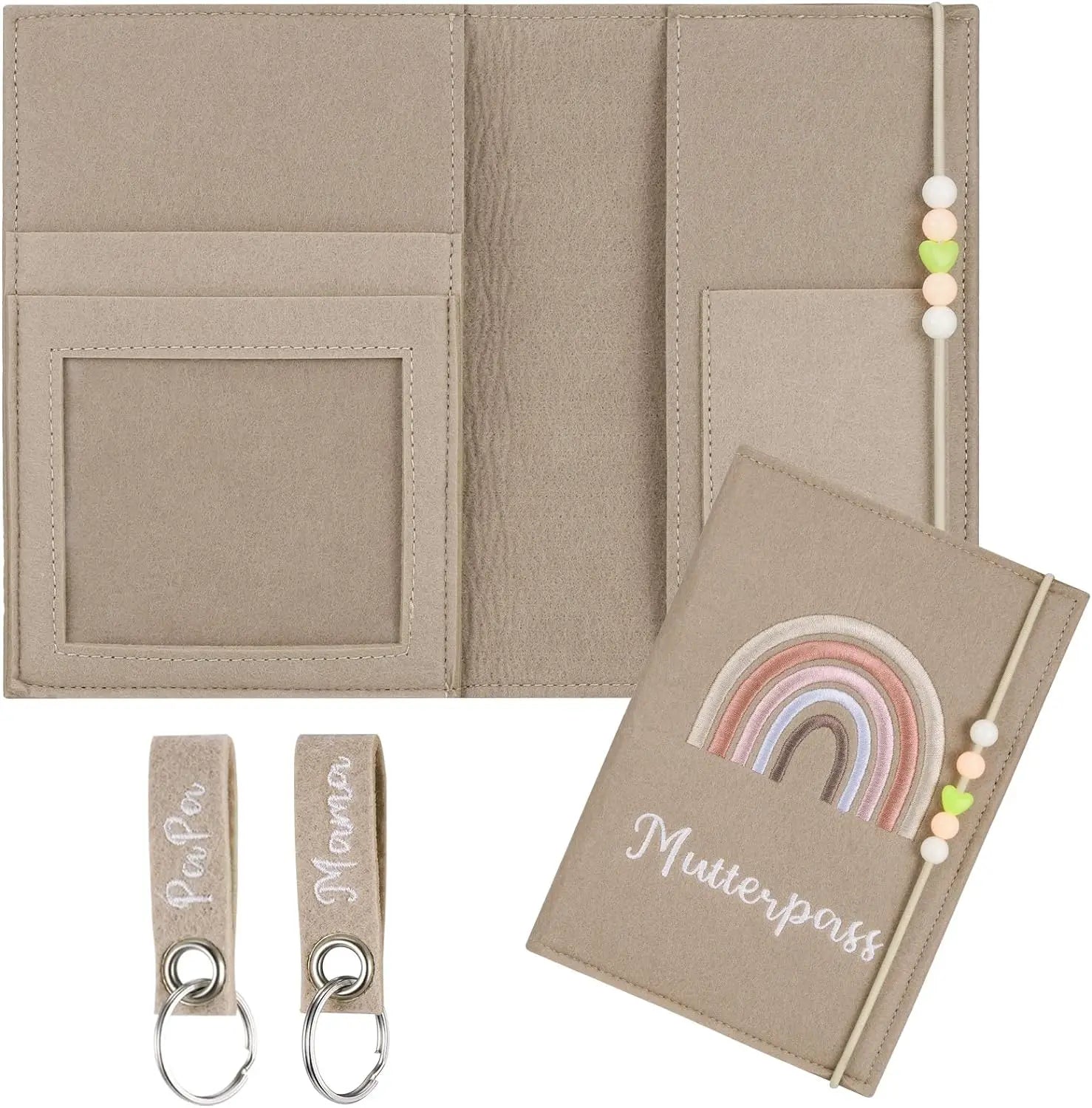 German Cute Wholesale Manufacturers Embroidered Felt Custom Mutterpass Maternity Mother Passport Cover