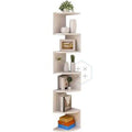 5 Tier Wall Mount Wood Floating Shelves for Living Room
