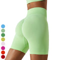 High Elastic Running Short Pants Scrunch Butt Sports Workout Shorts High Waist Gym Fitness Leggings Seamless Yoga Shorts Women