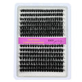 The Most Popular 14 Rows 3D Soft Thick Black Cluster Eyelashes 40D-200D Fluffy Segmented False Eyelashes DIY Lashes