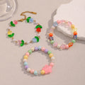 Dreamshow Summer Fashion Acrylic Colorful Jewelry Beaded Bracelet Fashion Women Jewelry