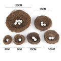Model Artificial Birds Nest Decoration Easter Artificial Nests the Bird Rattan Simulated Bird's Nest Egg Easter Home Decor