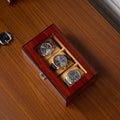 Wholesale Tancy 3-Slot Luxury Premium MDF Watch Box with Leather Lining Water Resistant & Shock Resistant for Watch Collection