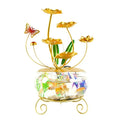 2024 Hot Sale Home Decor Tabletop Water Fountain With Fish Tank  Indoor Metal Waterfalls Fountains With Glass Rockery