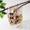 PFT Fashionable Acrylic Bead Necklace Paired with Crystal Light Luxury High-end Exaggerated Sweater Chain Accessory MegaBDM