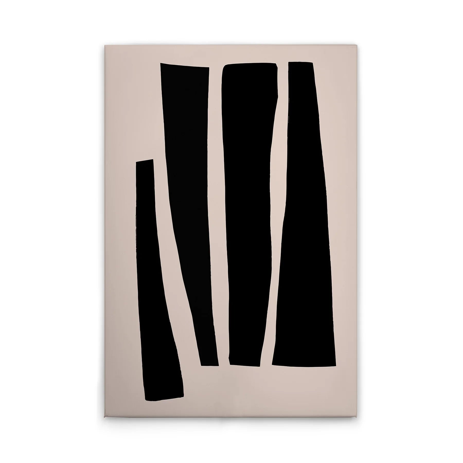 Made in Germany Modern Abstract Canvas Wall Art with Black Cream Stretcher Frame Hanging Wedding Home Decor