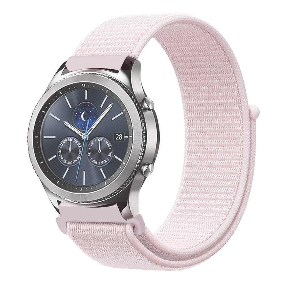 Heibor Nylon Fashion Watch Strap Comfortable & Breathable Adjustable Metal Buckle 20/22mm Universal Fit for Men & Women