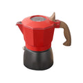 Logo Customized Mini Stovetop Espresso Maker Moka Pot Pour Over Mocha Pot Double Valve Moka Pot With Lid