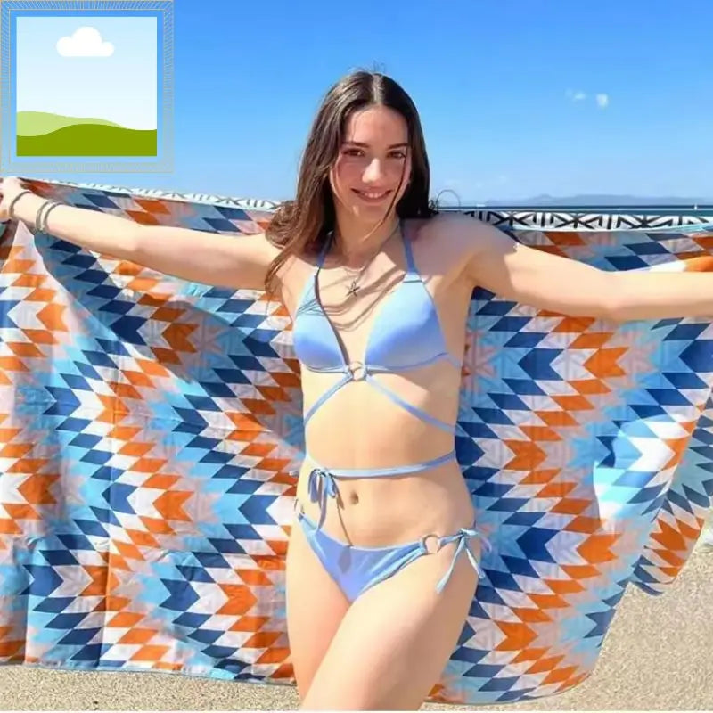Wholesale New Design Printed Quick Drying Beach Towel Custom Design 80-160cm Reactive  Printed  Microfiber Beach Towel