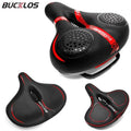 BUCKLOS Wide Bicycle Saddle Shockproof Cycling Seat Comfortable Big Bum Non-slip Soft Cushion Thicken MTB Road Bike Saddle