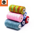 Hilo Encerado 300D 100% Polyester Flat Braided Waxed Bead Thread Polyester for Leather Sewing