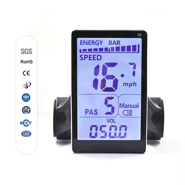 Wireless Smart Outdoor Cycling Speedometer Electronic Bike Computer Heart Rate Monitor LCD Display Rainproof for Road Bikes