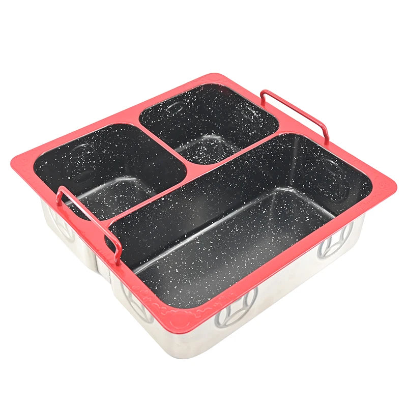 Modern 304 Stainless Steel  Hot Pot Non-Stick Chafing Dish  for Restaurant Classic Design Wholesale Cookware Boiling  Pot