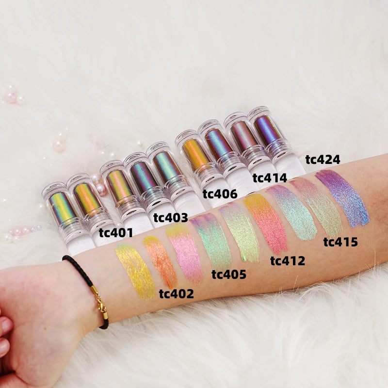 Hot Selling Non-transfer Private Label Color Shifting Multichrome Liquid Eyeshadow