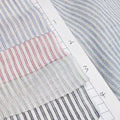 European Flax Pinstripe Lino Cloth Summer Clothes Fabric100% Pure Linen Strip Fabrics for Girls Shirts
