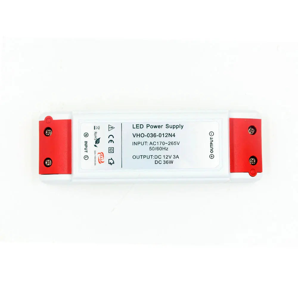Hualiang 12V 36W Indoor LED Constant Voltage Silver Ultra Slim Power Supply Single AC-DC Energy Transfer CE Certified 3-Year