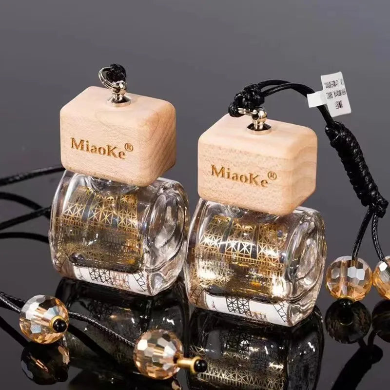 Car Air Freshener Essential Oil Perfume Bottle Decorative Car Hanging Fragrance Bottle Customizable Scented Car Perfume Bottle