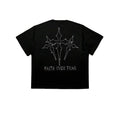 Faith Fear Custom Graphic Oversized Streetwear Heavyweight 100% Cotton Worsted Fabric Hip Hop Men's T-Shirt