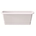Respana plastic planter in white 78.6 (length) x 18.4 (width) x 14.5 (height) cm