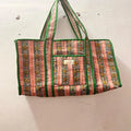Conifer Custom Made Handmade Kantha Embroidery Silk Screen Printed Cotton Travel Bags Casual Style Mixed Colors Eco-Friendly