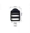 HXX M002 Factory Price 25mm Classic POM Plastic Webbing Slider Buckles Black Ladder Adjustable Release Made China Accessories