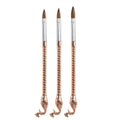 JX Hot Selling New Custom Luxury Metal Handle Nylon Gel Nail Art Design Brush Set Extra Thin Liner Brushes Professional