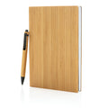 A5 Bamboo Corporate Book and Pen Set Business Gift Set