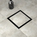 Wholesale Modern 4 Inch 304 Stainless Steel Floor Drain Black Tile-In Design for Bathroom Free Shipping in USA