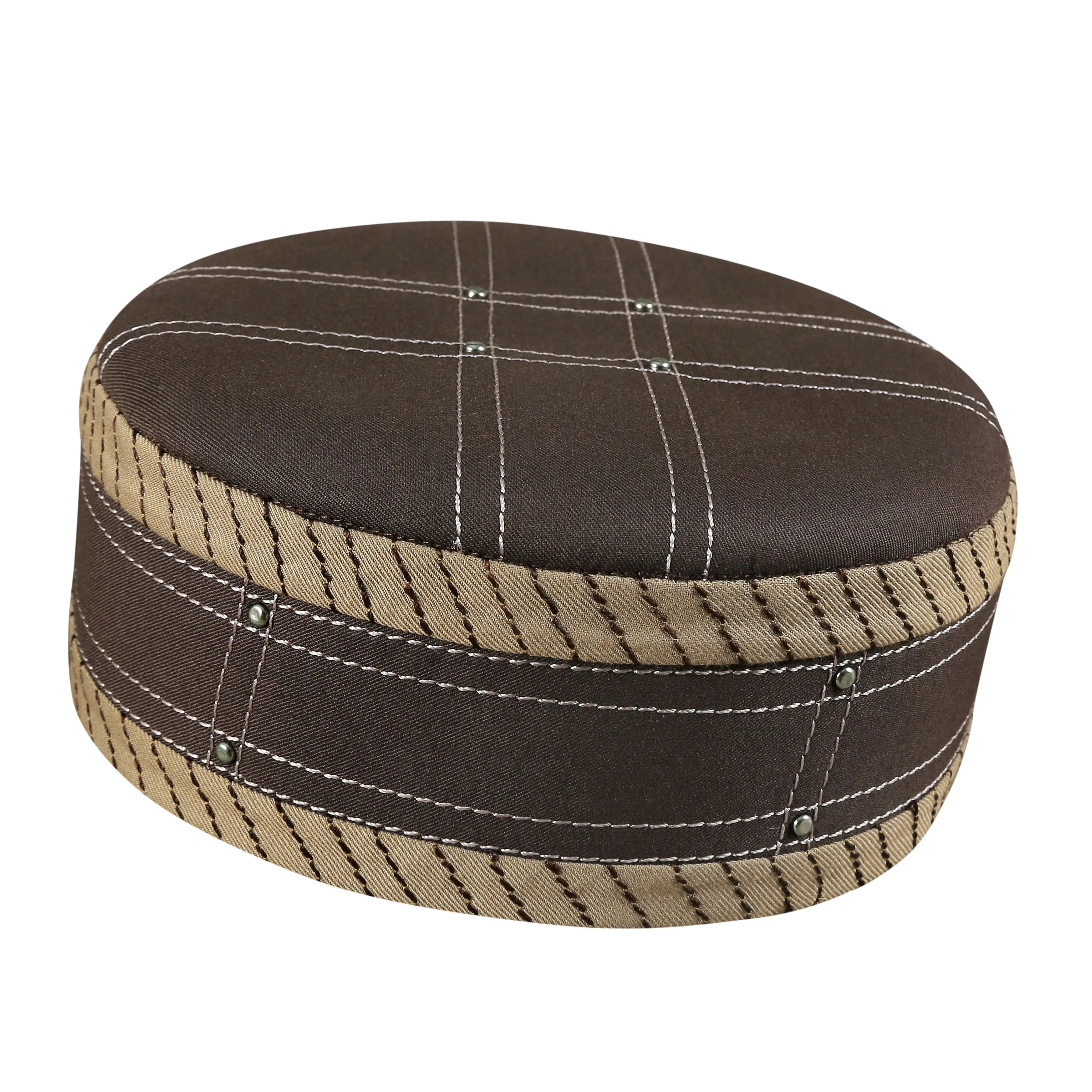 Aswad Premium Kufi Cap for Men Refined Islamic Prayer Headwear with Decorative Embroidery Custom Branding Bulk Manufacturer