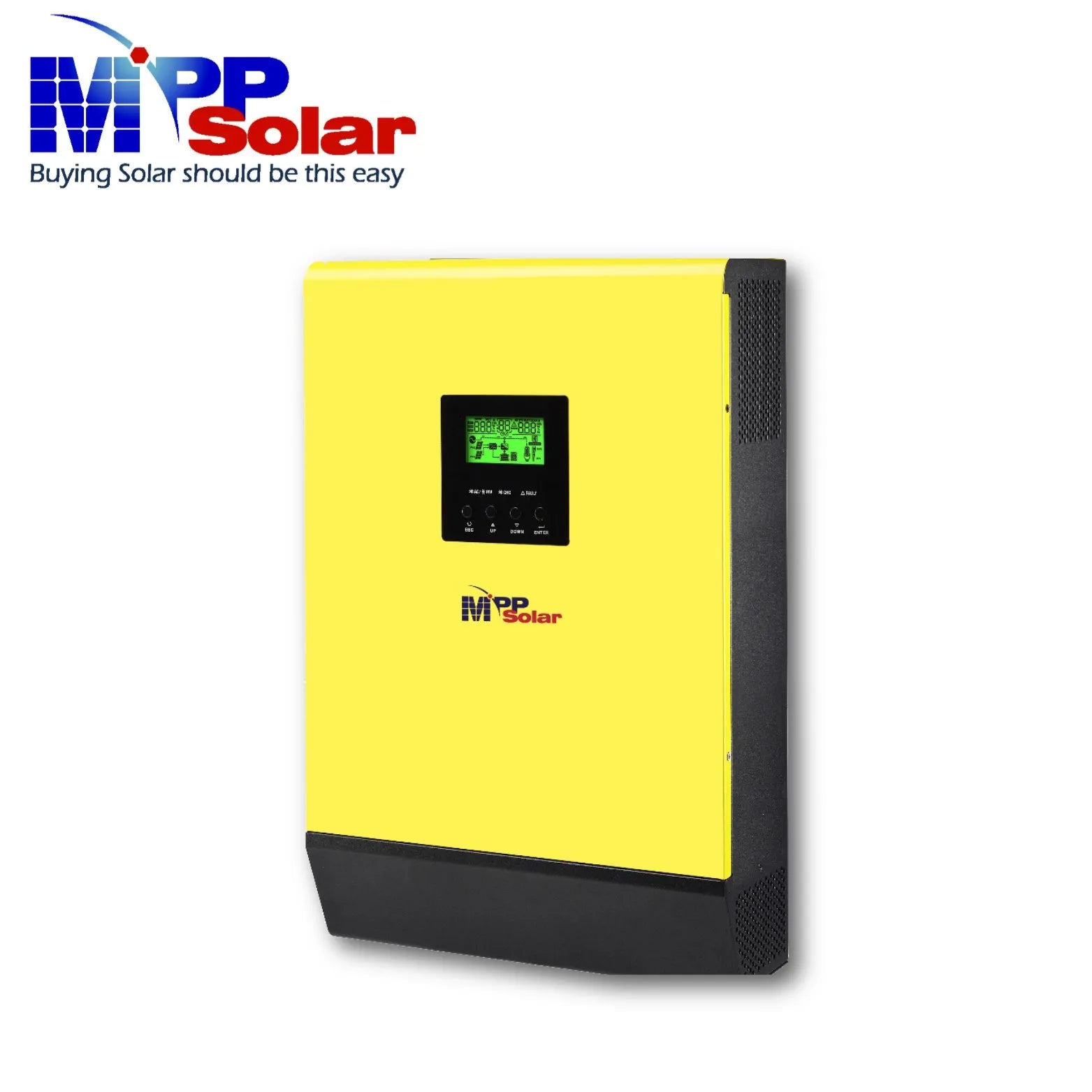 HV V2 6048-T Solar Inverter 6000W 48V 230V Hybrid MPP Grid Tied Single AC Output Pure Sine Wave 99% Efficiency CE/EN Certified