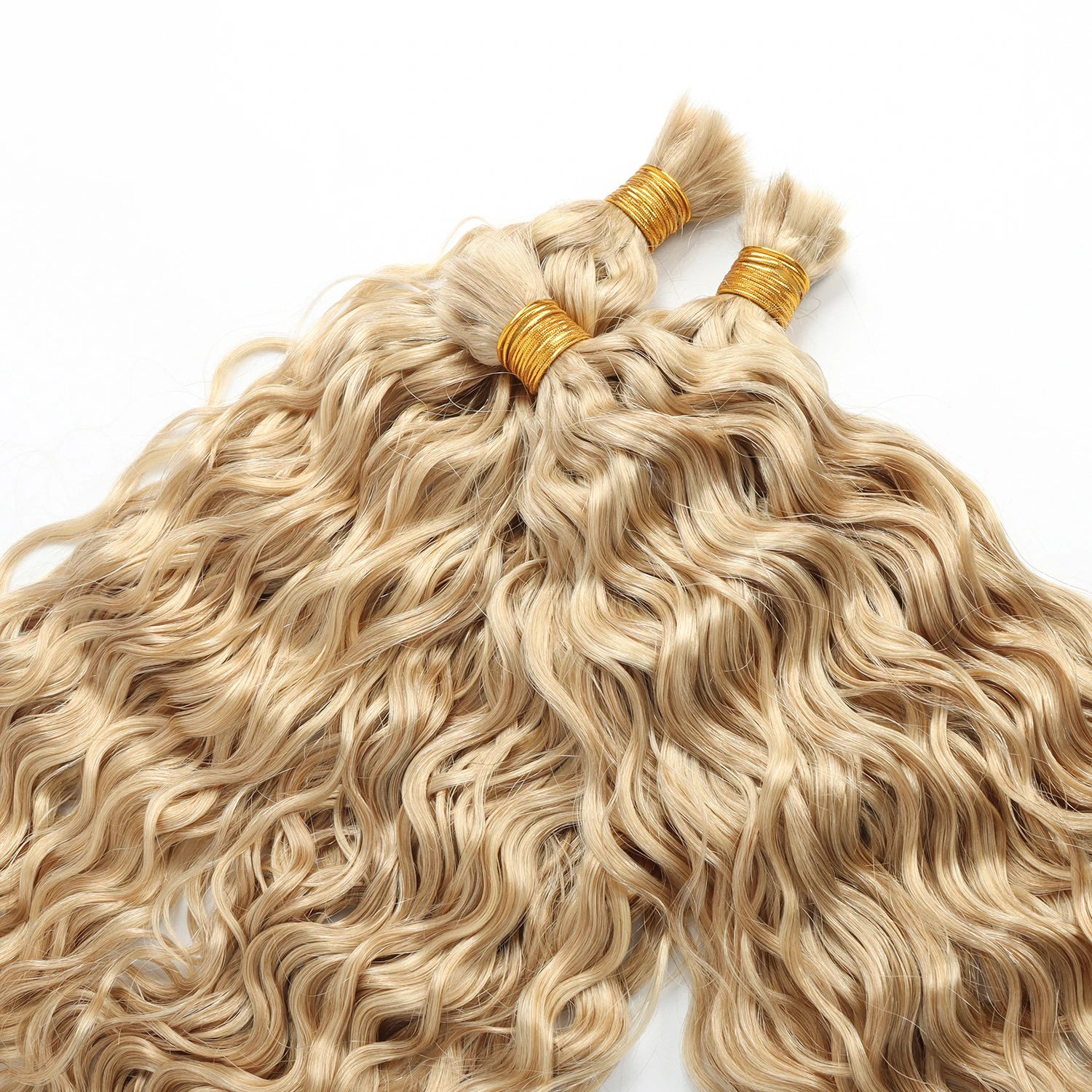 Wholesale European 18-22 Inch Double Weft Double Drawn Human Extensions 100% Remy Deep Curl Traceless Bulk All Colors Long Time