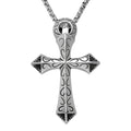 New Hip-Hop Cross Pendant Necklace Trendy Vintage Gifts Men Women Personality Gothic Jewelry Stainless Steel Cross Necklaces